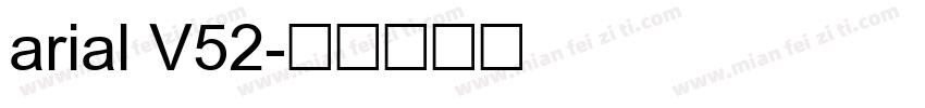 arial V52字体转换